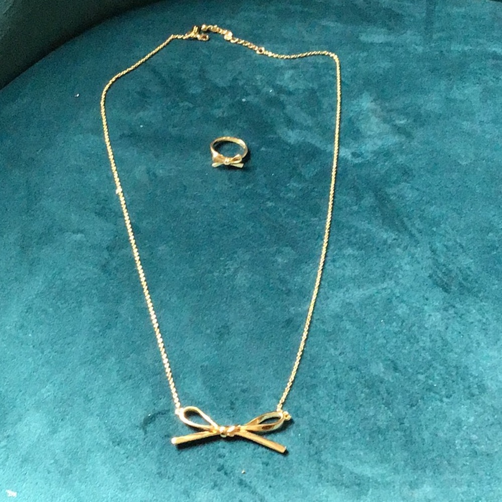 Kate Spade necklace and ring set